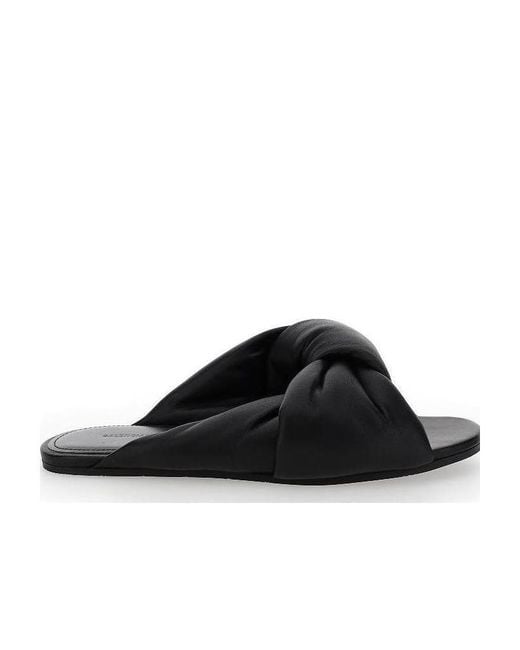 Balenciaga Black Drapy Sandals