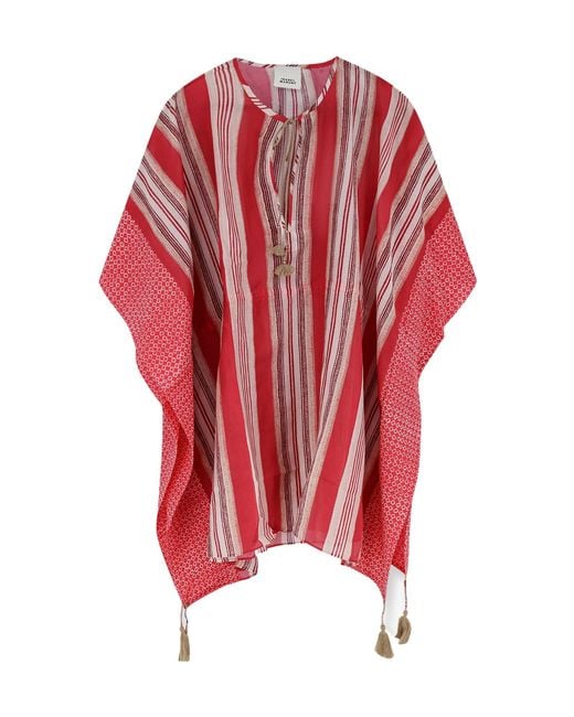 Isabel Marant Red Striped Blouse