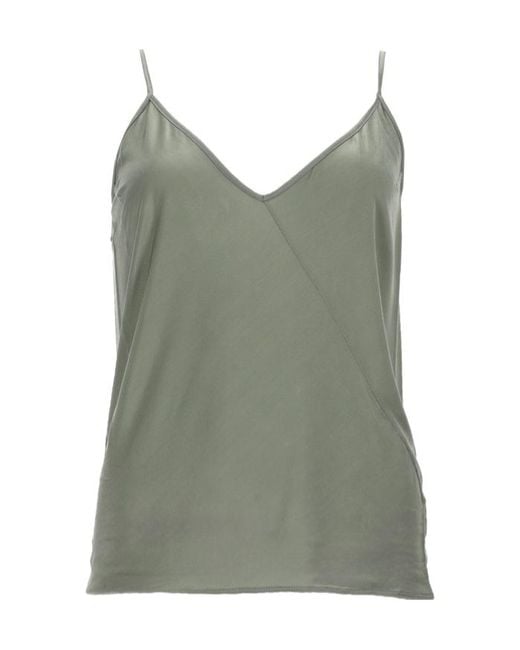 Rick Owens Green Lilies V-Neck Top