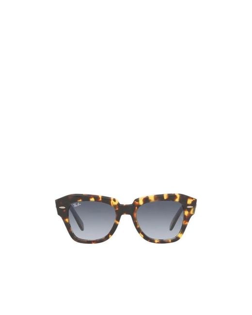 Ray-Ban White State Street Square Frame Sunglasses for men