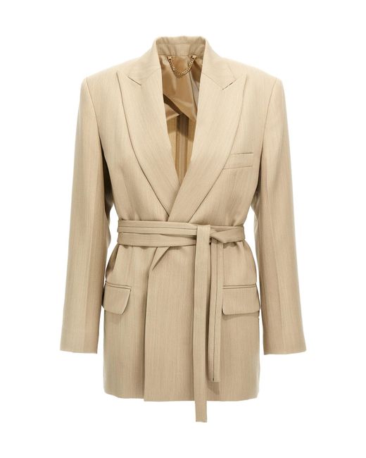 【関税込み】VICTORIA BECKHAM Belt blazer Victoria Beckham Belt Blazer | italist