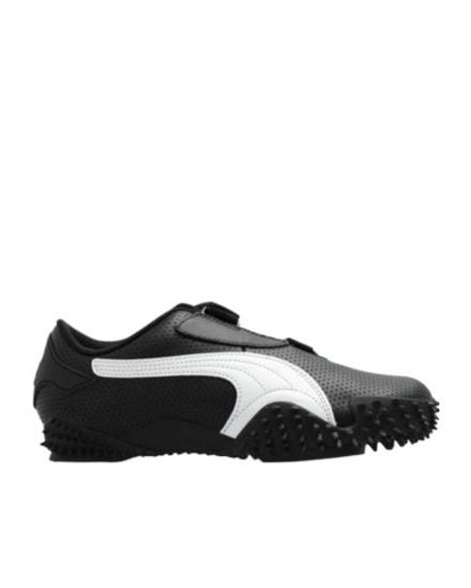 PUMA Black Logo Patch All-Over Patterned Sneakers for men