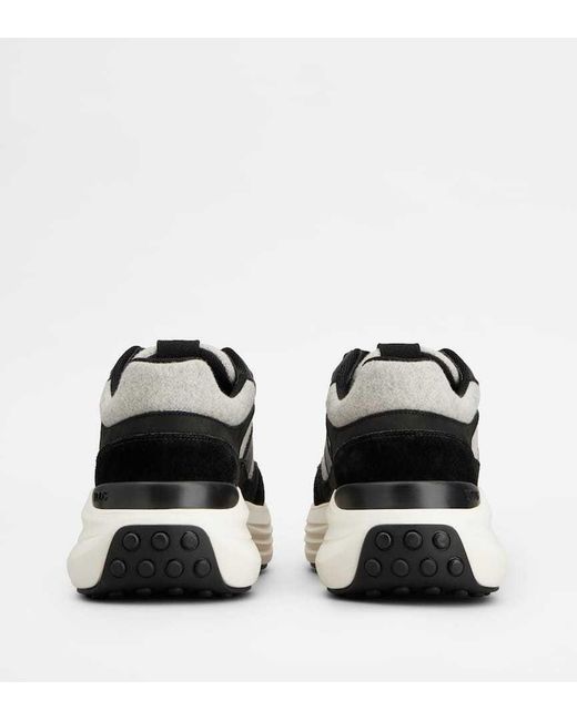 Tod's Black Leather Sneakers
