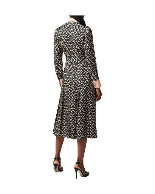 Valentino Black Vlogo Midi Dress