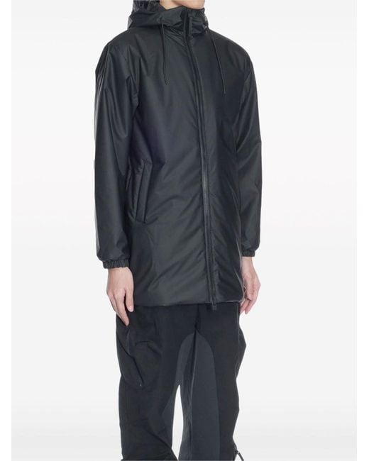 Rains Blue Lohja Long Raincoat for men