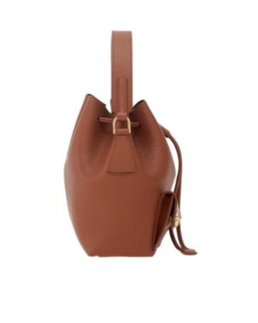 Ferragamo Brown Hug Multi-Pocket Bucket Bag