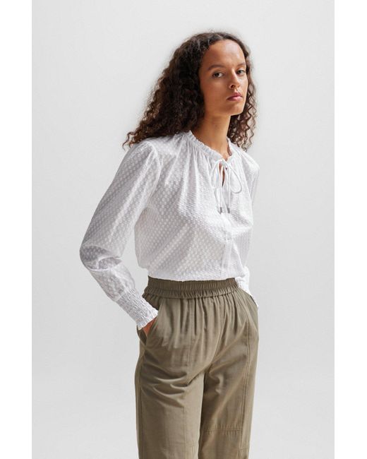 Boss White Long-Sleeved Shirt