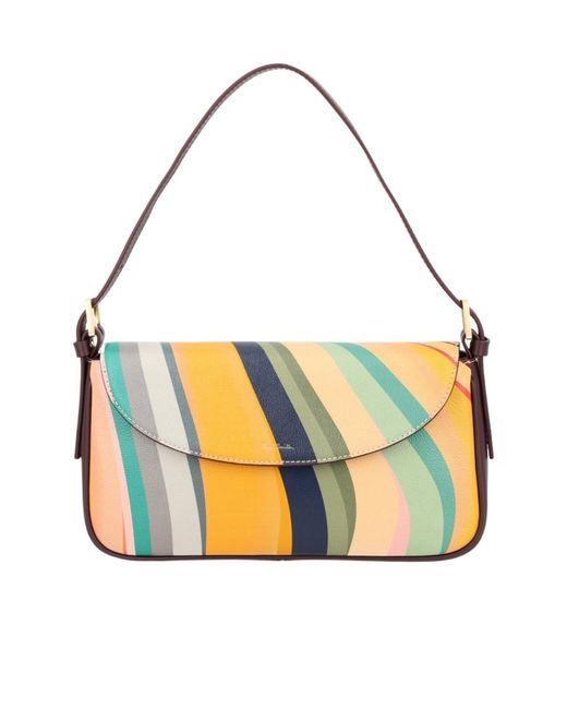 Paul Smith Yellow Swirl Print Shoulder Bag