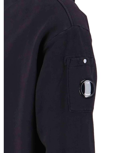 C P Company Blue Long-Sleeved Sweatshirt for men