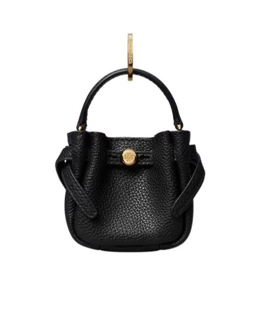 Tory Burch Black Romy Bucket Bag Charm