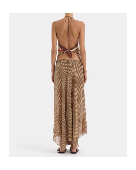 Sir Brown Cooper Scarf Top