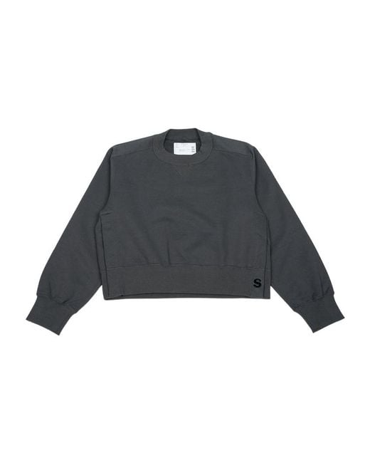 Sacai Blue Long Sleeve Sweatshirt