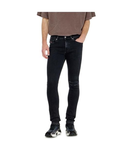 DIESEL Blue Skinny Jeans Low Waist 1979 Sleenker for men