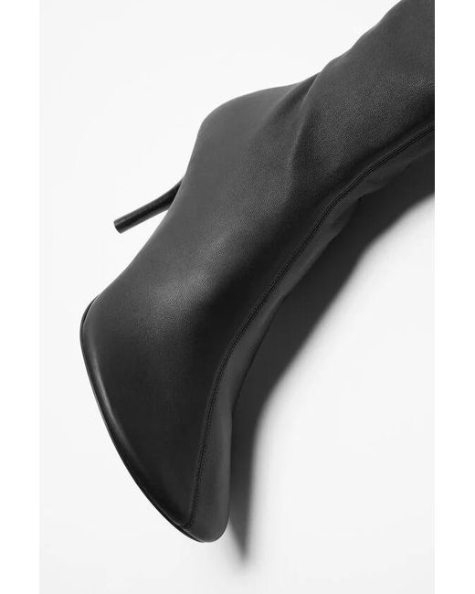 Acne Black Slouchy Leather Boots