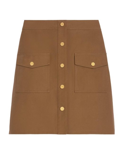 Céline Brown Short Skirt