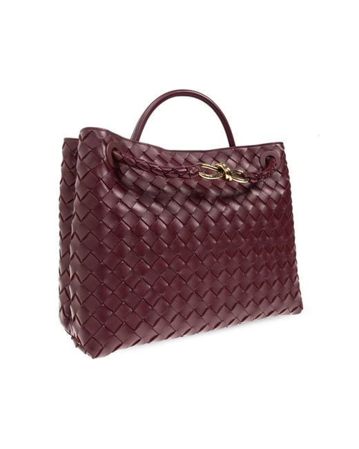 Bottega Veneta Purple Woven Shoulder Bag