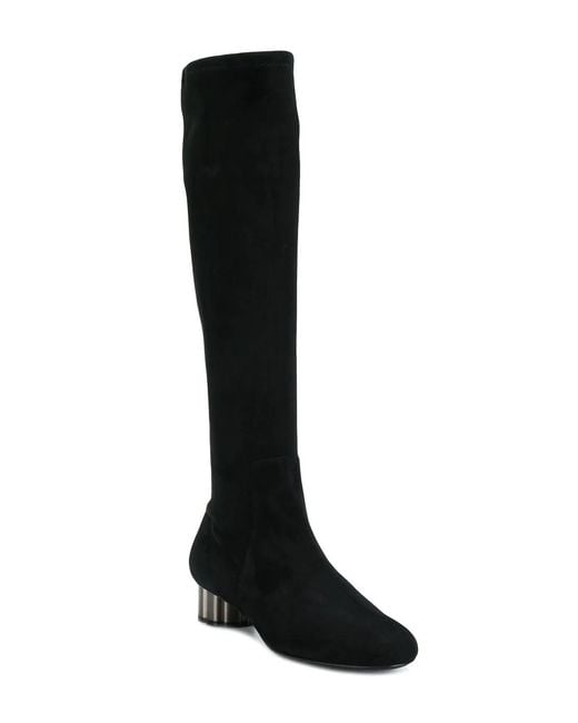 Ferragamo Black Razzoli Knee Boots
