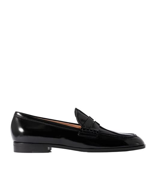 Gianvito Rossi Black Leather Loafers