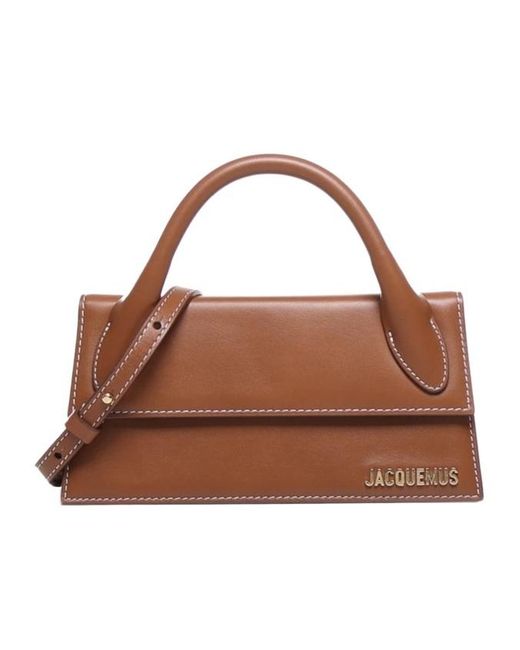 Jacquemus Brown Le Chiquito Logo Plaque Long Tote Bag
