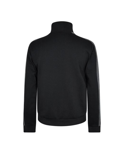 Boss Black Stand Collar Long-Sleeve Coat for men