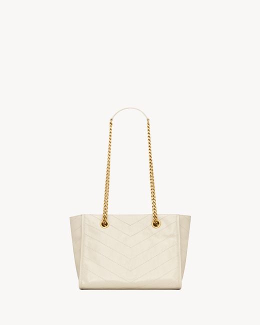 Saint Laurent Natural Niki Shoulder Bag