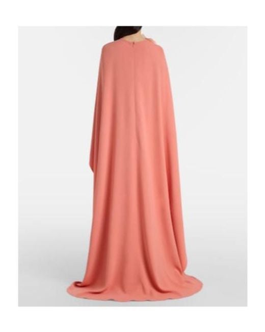 Elie Saab Pink Caped Gown
