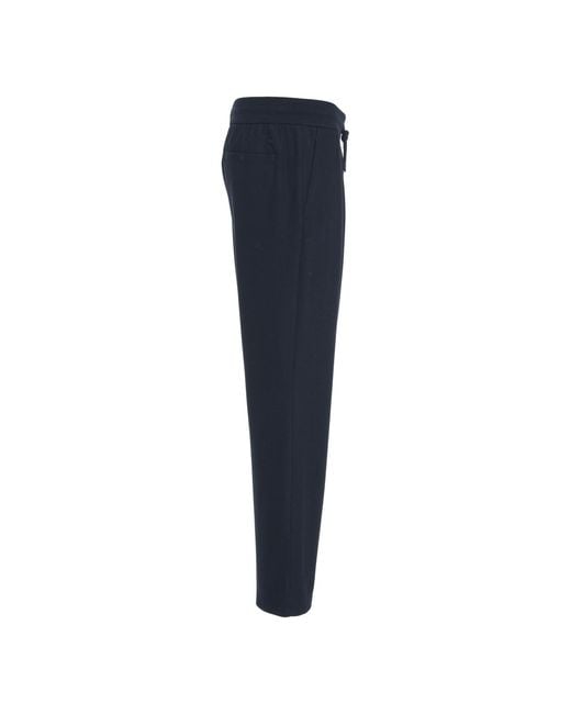Herno Blue Drawstring Sweatpants for men