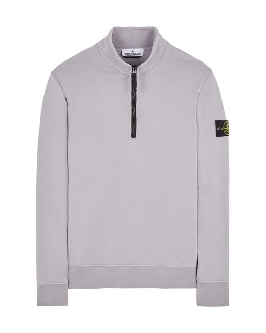 Stone Island Gray Compass-Badge Sweatshirt for men