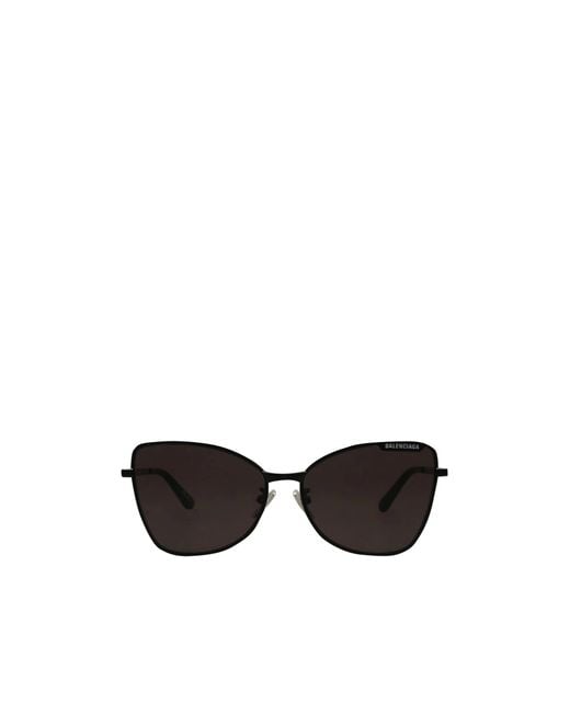 Balenciaga White Simple Butterfly-Shaped Sunglasses for men