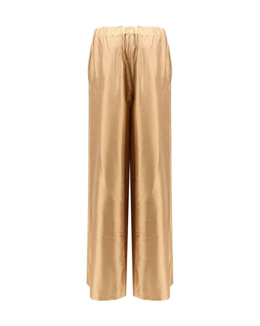 Max Mara Natural Avio Wide Leg Trousers