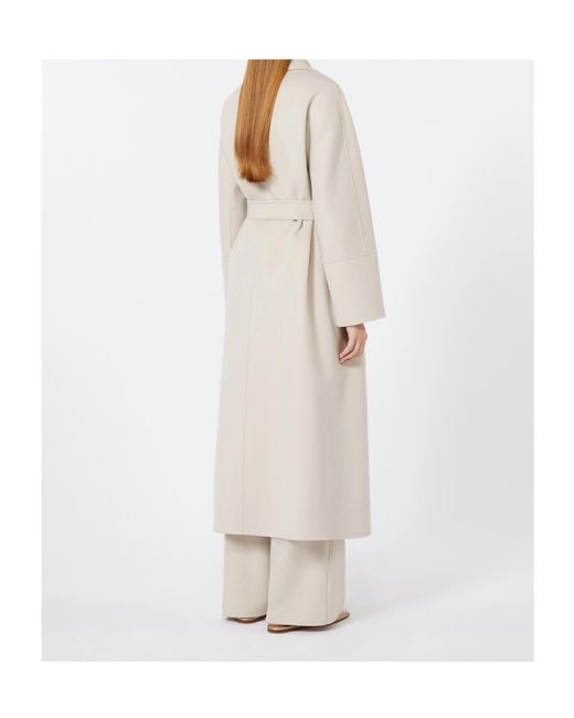 Max Mara White 'S Elisa Belted Coat