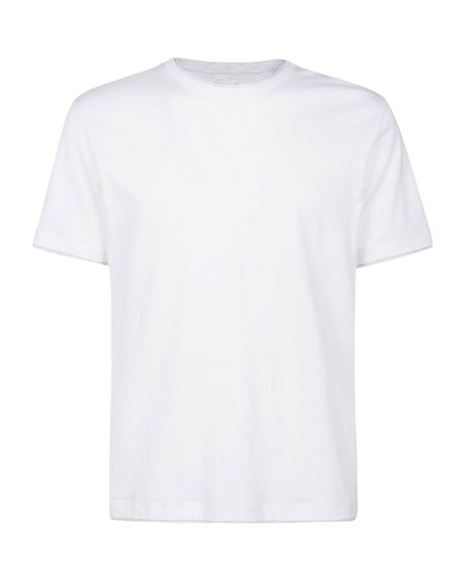Eleventy White Classic Crew Neck T-Shirt for men