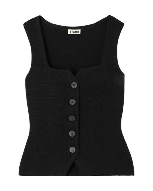Staud Black Marisa Top
