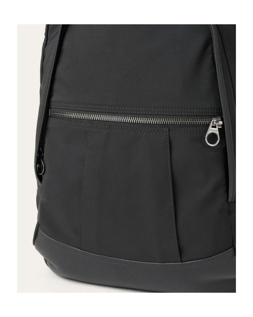 Loro Piana Black Pioneer Backpack Medium for men