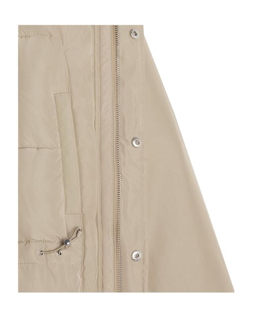 Maison Kitsuné Natural Flap-Pocket Hooded Jacket for men