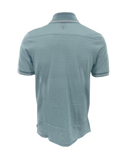 Dunhill Blue Buckle Short-Sleeved Polo Shirt for men