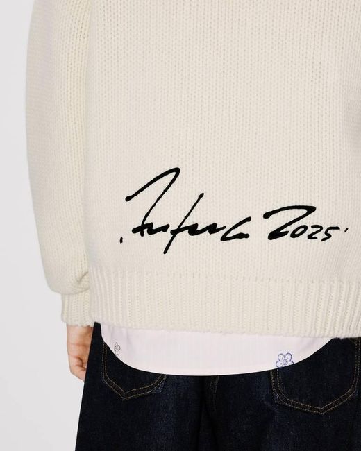 KENZO White X Futura 2000 Crewneck Knitted Jumper for men