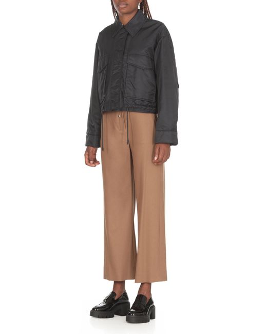 Weekend by Maxmara Blue Reversible Short Bomber Jacket