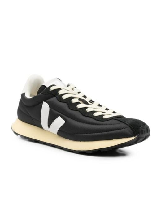 Veja Black Belem Logo-Patch Panelled Sneakers for men