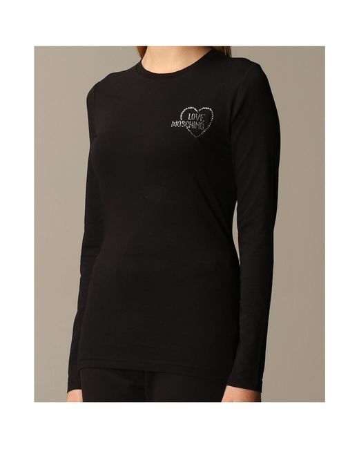 Moschino Black Logo Details T-Shirt