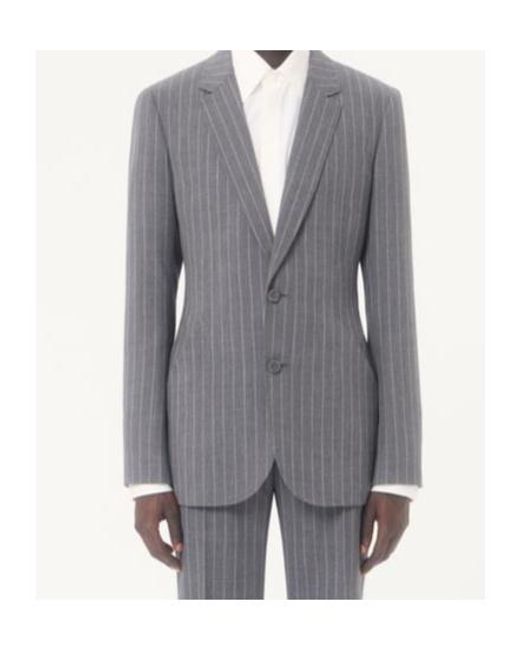Valentino Gray Single-Breasted Jacket for men