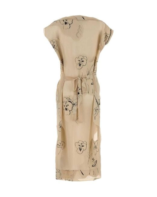 Vivienne Westwood Ionian Printed Jersey Dress in Natural | Lyst UK