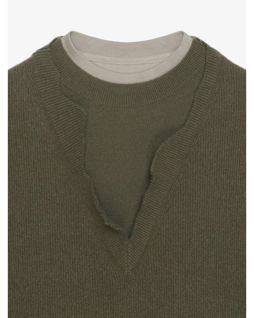 Givenchy Green Wool Sweater for men