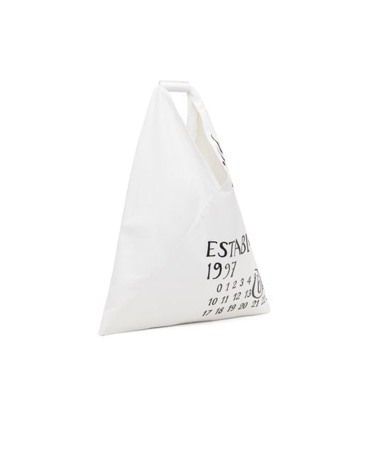 MM6 by Maison Margiela White Classic Japanese Handbag