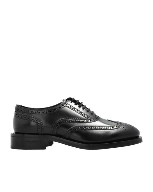 DSquared² Black Classic Evening Oxford Shoes for men
