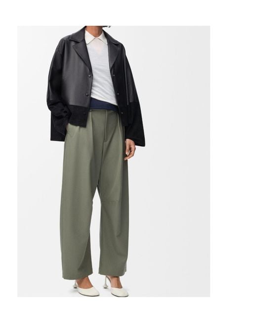 Loewe Black Button Panelled Blouse