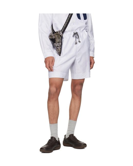 Kiko Kostadinov Blue Kyan Shorts for men