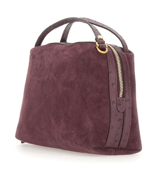 Gianni Chiarini Purple Alifa Top Handle Shoulder Bag