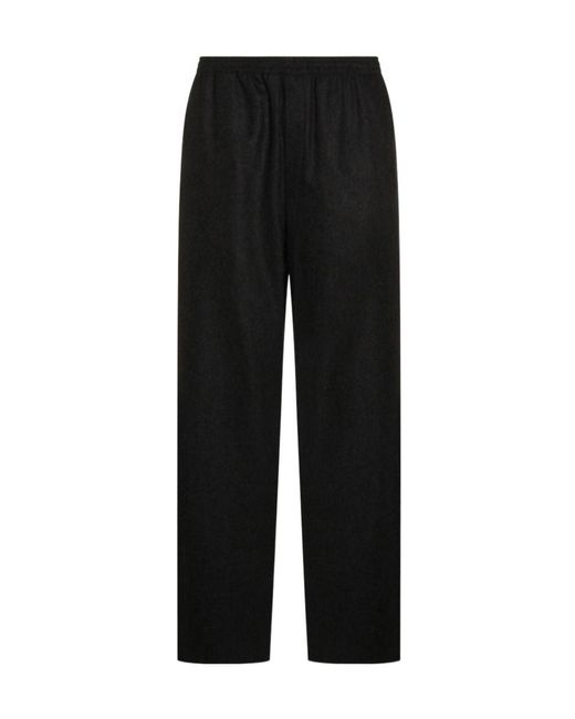 Jil Sander Black Mid Rise Trousers for men