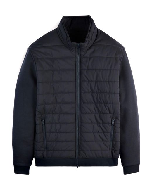 Fay Blue Padded Bomber Jacket for men